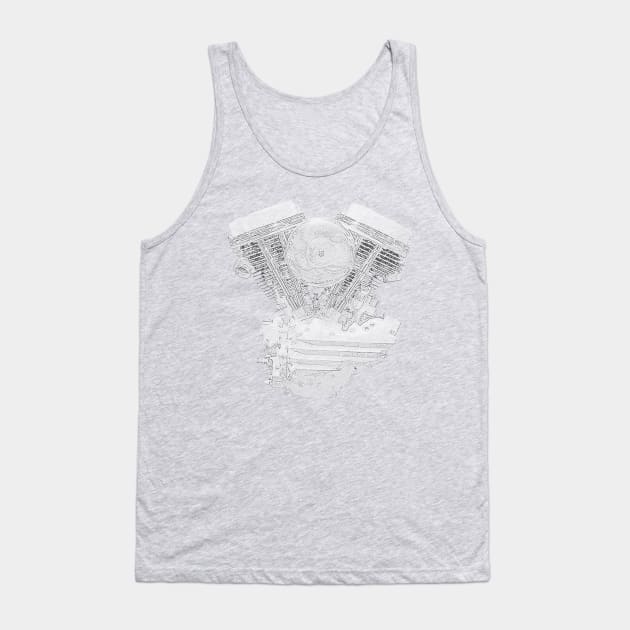 Ghost Pan Tank Top by motomessage